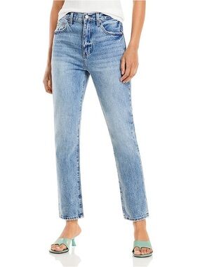 pistola Light Wash Straight Leg Jeans